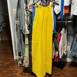 Yellow mustard dress